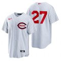 Reds #27 Jake Fraley White Nike 2022 Field Of Dreams Cool Base Jersey