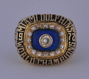 NFL 1972 Miami Dolphins championship ring