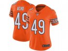 Women Nike Chicago Bears #49 Sam Acho Vapor Untouchable Limited Orange Rush NFL Jersey