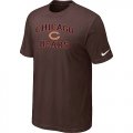 Chicago Bears Heart & Soul Brown T-Shirt