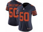 Women Nike Chicago Bears #50 Mike Singletary Vapor Untouchable Limited Navy Blue 1940s Throwback Alternate NFL Jersey