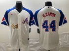 Braves #44 Hank Aaron White Nike 2023 City Connect Cool Base Jerseys