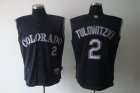 mlb colorado rockies #2 tulowitzki black[cool base vest style]