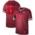 Angels #17 Shohei Ohtani Red Throwback Jersey