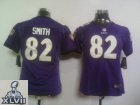2013 Super Bowl XLVII Women NEW NFL Baltimore Ravens 82 Torrey Smith Purple women new jerseys