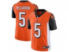 Nike Cincinnati Bengals #5 AJ McCarron Vapor Untouchable Limited Orange Alternate NFL Jersey