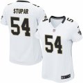 Women's Nike New Orleans Saints #54 Nate Stupar Limited White NFL Jersey