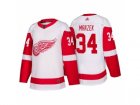 Mens Detroit Red Wings #34 Petr Mrazek White 2017-2018 adidas Hockey Stitched NHL Jersey