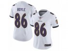 Women Nike Baltimore Ravens #86 Nick Boyle Vapor Untouchable Limited White NFL Jersey