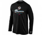 NIKE Miami Dolphins Critical Victory Long Sleeve T-Shirt Black