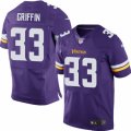 Men's Nike Minnesota Vikings #33 Michael Griffin Elite Purple Team Color NFL Jersey