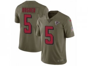 Men Nike Atlanta Falcons #5 Matt Bosher Limited Olive 2017 Salute to Service NFL Jersey
