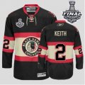 nhl jerseys chicago blackhawks #2 keith black third edition[2013 stanley cup]