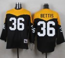 Mitchell And Ness 1967 Pittsburgh Steelers #36 Jerome Bettis Black Yelllow Throwback Men Stitched NFL Jersey