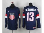 nhl jerseys USA #13 mcdonald blue(2014 world championship)