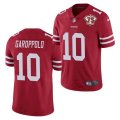 Nike 49ers #10 Jimmy Garoppolo Red 75th Anniversary Vapor Untouchable Limited