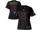 Women Nike Tennessee Titans #4 Ryan Succop Game Black Fashion NFL Jersey