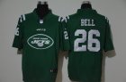 Mens New York Jets #26 Le'Veon Bell Green 2020 Big Logo Vapor