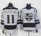 Los Angeles Kings #11 Anze Kopitar Gray Alternate Stitched NHL Jersey