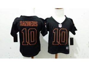 Nike Kids Denver Broncos #10 Emmanuel Sanders black jerseys(Lights Out)