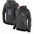 NFL Women's Nike Chicago Bears #6 Jay Cutler Stitched Black Anthracite Salute to Service Player Performance Hoodie