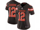 Women Nike Cleveland Browns #12 Josh Gordon Vapor Untouchable Limited Brown Team Color NFL Jersey