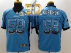 Nike Carolina Panthers #59 Luke Kuechly Blue Alternate Super Bowl 50 Men Stitched NFL Elite Drift Fashion Jersey
