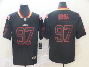 Nike 49ers #97 Nick Bosa Black Shadow Legend Limited Jersey