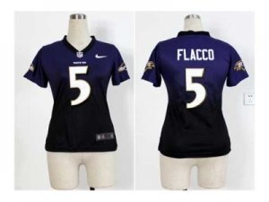 Nike women jerseys baltimore ravens #5 joe flacco purple-grey[Elite II drift fashion]