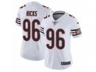 Women Nike Chicago Bears #96 Akiem Hicks Vapor Untouchable Limited White NFL Jersey
