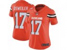 Women Nike Cleveland Browns #17 Brock Osweiler Vapor Untouchable Limited Orange Alternate NFL Jersey