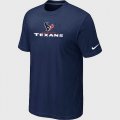 Nike Houston Texans Authentic Logo T-Shirt D.Blue