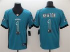Nike Panthers #1 Cam Newton Blue Drift Fashion Limited Jersey