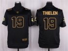 Nike Minnesota Vikings #19 Adam Thielen black Pro Line Gold Collection Jersey(Elite)