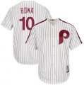 Phillies #10 Larry Bowa White Cooperstown Collection Cool Base Jersey