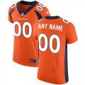 Mens Nike Denver Broncos Customized Orange Team Color Vapor Untouchable Elite Player NFL Jersey