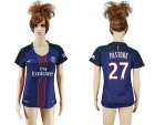 Womens Paris Saint-Germain #27 Pastore Home Soccer Club Jersey