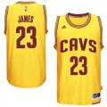 Men Cleveland Cavaliers #23 LeBron James Gold Home Alternate New Swingman Jersey