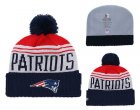 Patriots Team Logo Navy Cuffed Pom Knit Hat YD