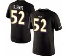 Nike Baltimore Ravens 52 R.LEWIS Pride Name & Number T-Shirt Black