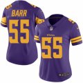 Women's Nike Minnesota Vikings #55 Anthony Barr Limited Purple Rush NFL Jersey