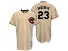 Mitchell And Ness Chicago Cubs #23 Ryne Sandberg Cream Throwback Stitched MLB Jersey