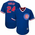 Mens Majestic Chicago Cubs #24 Dexter Fowler Replica Royal Blue Cooperstown Cool Base MLB Jersey