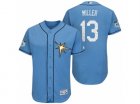 Mens Tampa Bay Rays #13 Brad Miller 2017 Spring Training Flex Base Authentic Collection Stitched Baseball Jersey