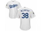 Los Angeles Dodgers #38 Brandon McCarthy Replica White Home 2017 World Series Bound Cool Base MLB Jersey