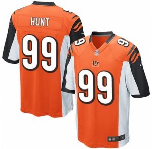 Men\'s Nike Cincinnati Bengals #99 Margus Hunt Game Orange Alternate NFL Jersey