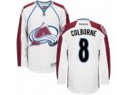 Mens Reebok Colorado Avalanche #8 Joe Colborne Authentic White Away NHL Jersey