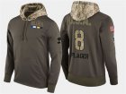 Nike Blues 8 Barclay Plager Retired Olive Salute To Service Pullover Hoodie