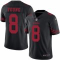 Youth Nike San Francisco 49ers #8 Steve Young Limited Black Rush NFL Jersey