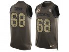 Nike Washington Redskins #68 Russ Grimm Green Mens Stitched NFL Limited Salute To Service Tank Top Jersey